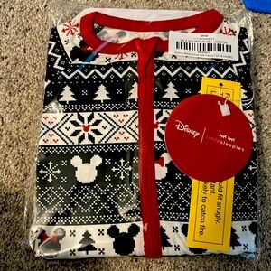 Little Sleepies Disney Mickey Fair Isle Zippy, 12-18 months, new with tags